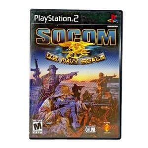 SOCOM U.S. Navy Seals PlayStation 2 Black Label Complete with Manual Tested